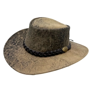Jacaru Roo Stonewash australský kožený klobouk